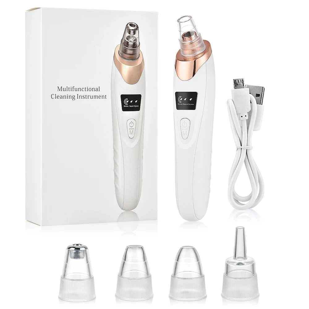 Electric Pore Cleaner & Blackhead Remover - Deep Cleansing Vacuum Device for Facial Care Face Skin Care Tools