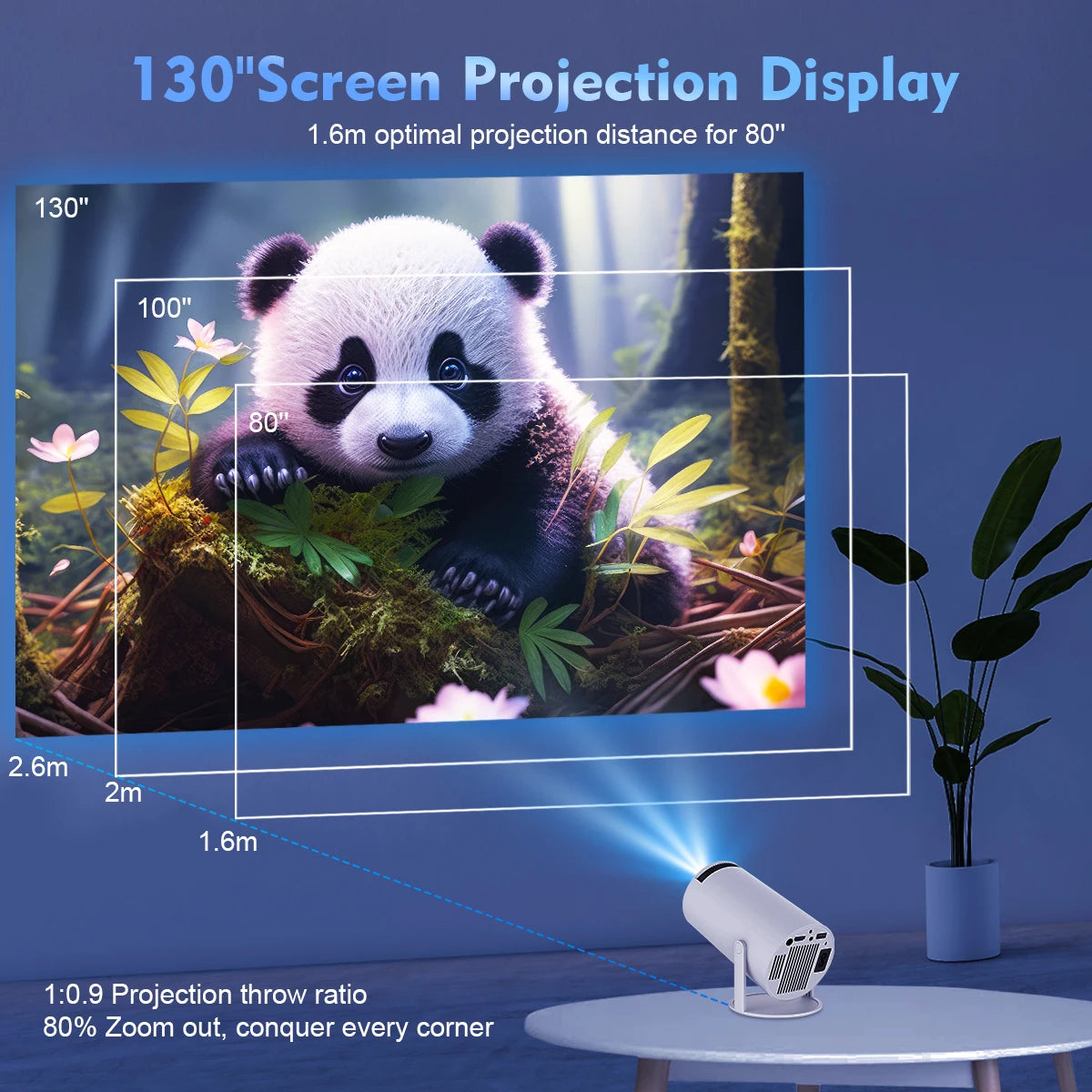 MagCubic HY300 Pro – 4K Smart Mini Projector